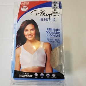 Playtex 18 Hour Bra Natural Beige Size 38G Comfort Shoulder